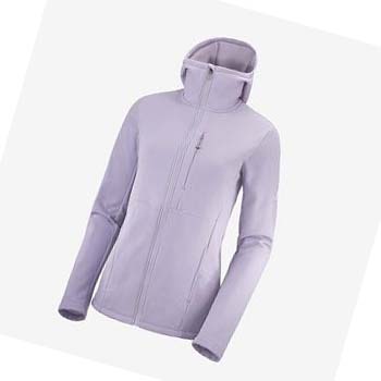 Sudadera Con Capucha Salomon ESSENTIAL XWARM Mujer Morados | MX 2502TCE